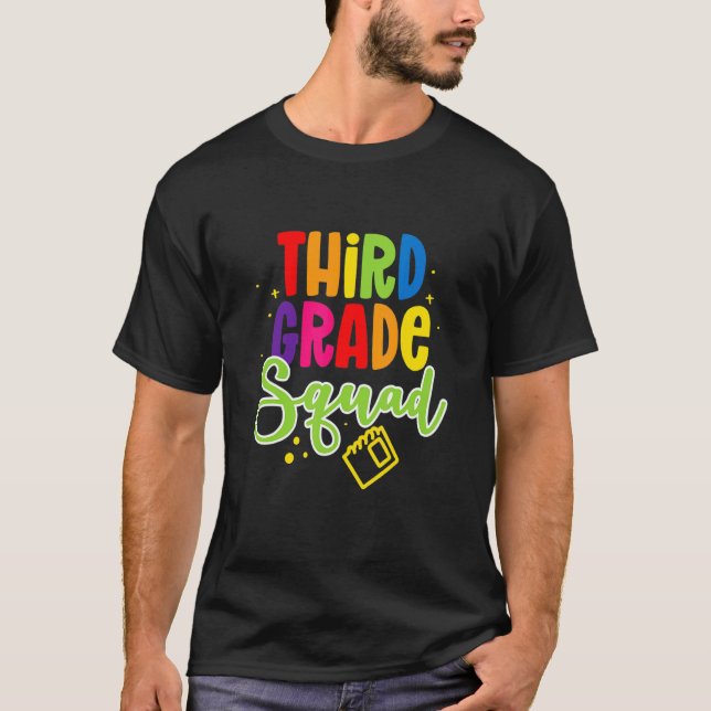 Camiseta Equipo Estudiantil De Escuadrón De Tercer Grado De (Anverso)