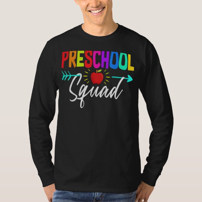 Camiseta Equipo Estudiantil De Escuadrón Preescolar De Vuel (Anverso)