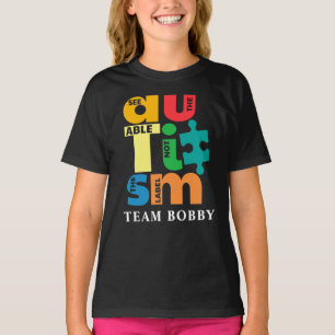Camiseta Equipo Familiar Personalizado de Conciencia del Au