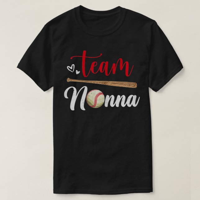 Camiseta Equipo femenino Nonna Cute Día de la Madre Béisbol (Diseño del anverso)