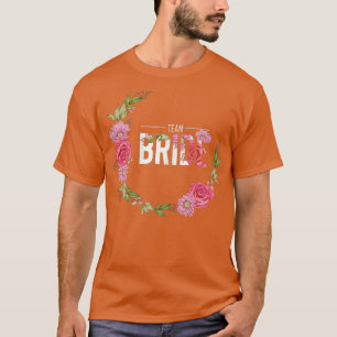 Camiseta Equipo femenino Novia JGA flores boda soltero par