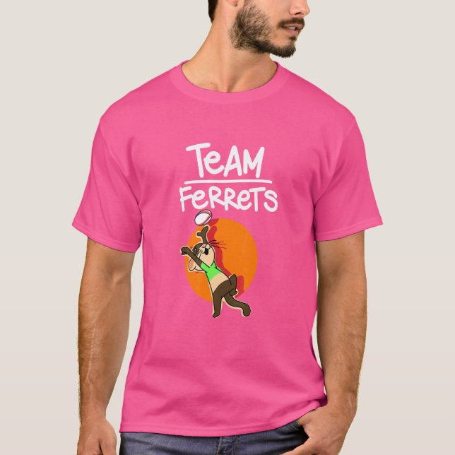 Camiseta Equipo Ferret Deportes Animales Deportivos Deporte (Anverso)