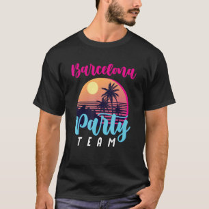 Camiseta Equipo Fiesta de Barcelona Equipo de vacaciones