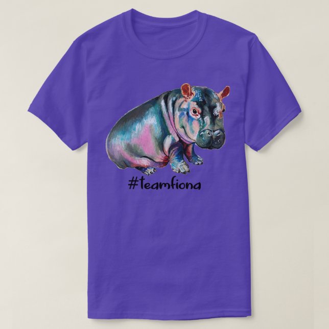 Camiseta Equipo Fiona El Hippo Cute Preemie Bebé Hippo (Diseño del anverso)