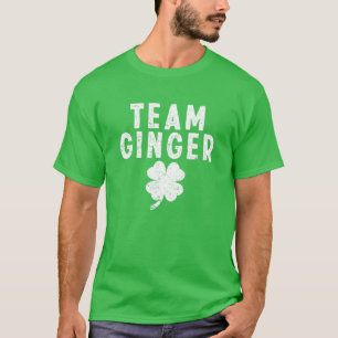Camiseta Equipo Ginger Funny Cute Red Head St Saint Patrics