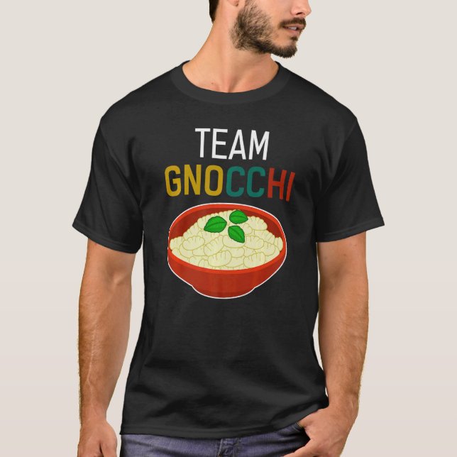Camiseta Equipo Gnocchi Italiano Dumpling Food Humor (Anverso)