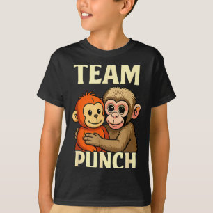 Camiseta Equipo golpea meme de mono bebé y juguete de peluc