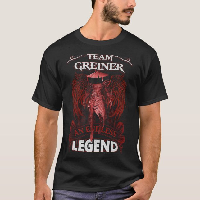 Camiseta Equipo GREINER - Una LEYENDARIA sin fin (Anverso)