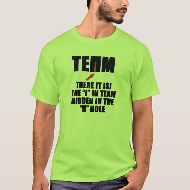 CAMISETA EQUIPO, HAY UN "I" EN EL EQUIPO (Anverso)