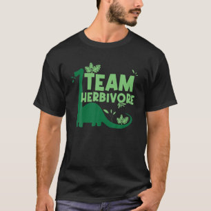 Camiseta Equipo Herbivore Dinosaur Vegan Puns Sayers Planta