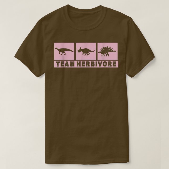 Camiseta Equipo Herbivore Dinosaur Vegetarian Plantas Bas (Diseño del anverso)