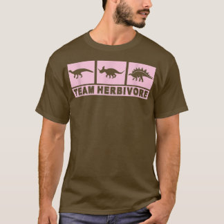 Camiseta Equipo Herbivore Dinosaur Vegetarian Plantas Bas