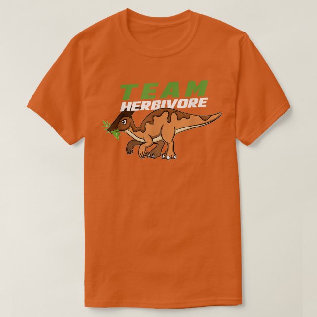 Camiseta Equipo Herbivore Funny Dinosaur Vegan Vegetarian T (Diseño del anverso)