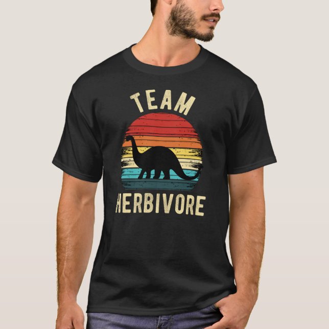 Camiseta Equipo Herbivore Retro vegan (Anverso)