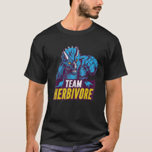 Camiseta Equipo Herbivore Vegan Dinosaur Vegetarianos y Veg