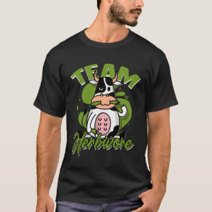 Camiseta Equipo Herbivore Vegan Vegetarian Cow