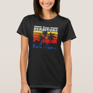 Camiseta Equipo Herbívoro Ve a Vegetariano Vegano Dinosauri