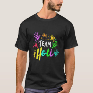Camiseta Equipo Holi Festival Hindú de Colores Hombres Muje