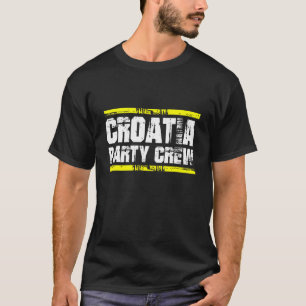Camiseta Equipo Hrvatska de la tripulación Fiesta de Croaci
