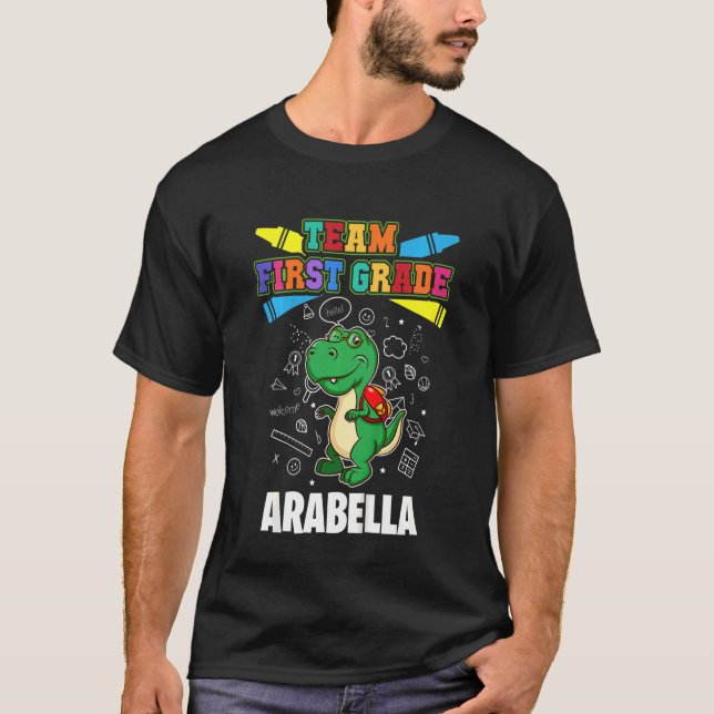 Camiseta Equipo infantil de primer grado Arabella Personali (Anverso)