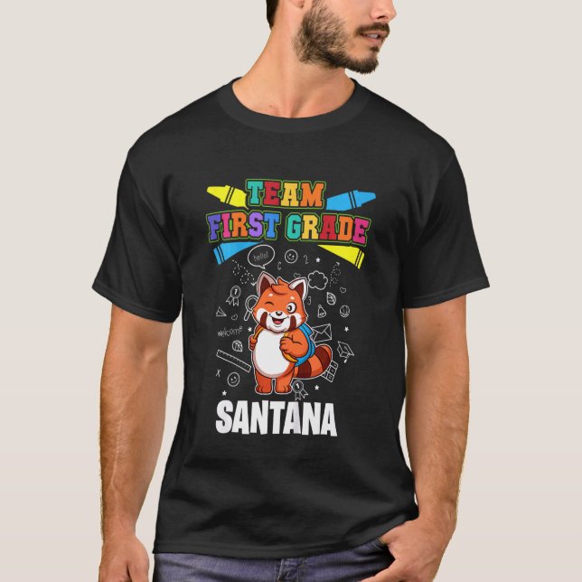 Camiseta Equipo infantil de primer grado Santana Personaliz (Anverso)