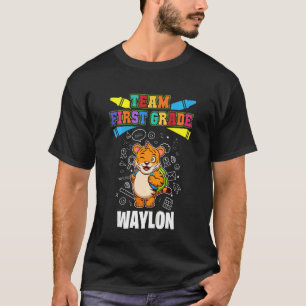 Camiseta Equipo infantil de primer grado Waylon Personaliza