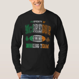 Camiseta Equipo irlandés de bebedores de McGregor Día de Sa