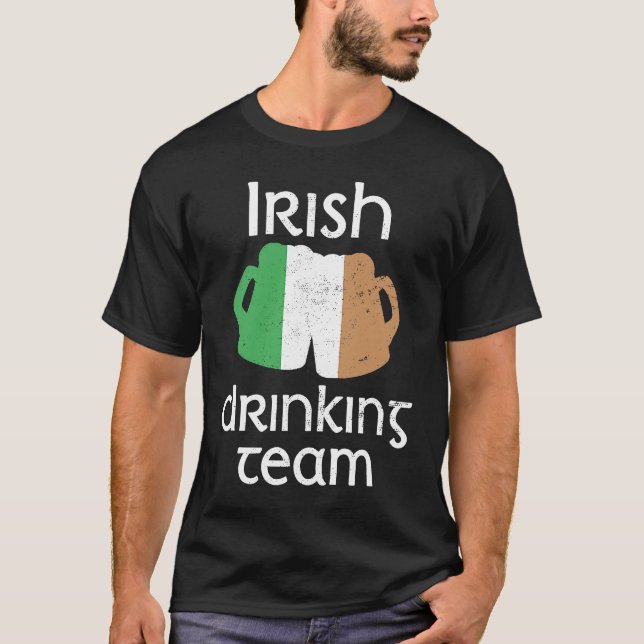 Camiseta Equipo irlandés de bebidas Bandera de Irlanda del  (Anverso)