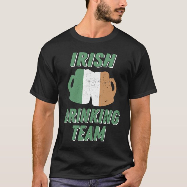 Camiseta Equipo irlandés de bebidas Bandera de Irlanda del  (Anverso)