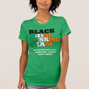 Camiseta Equipo irlandés de bebidas negro