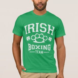 Camiseta Equipo irlandés del boxeo del vintage (apenado)