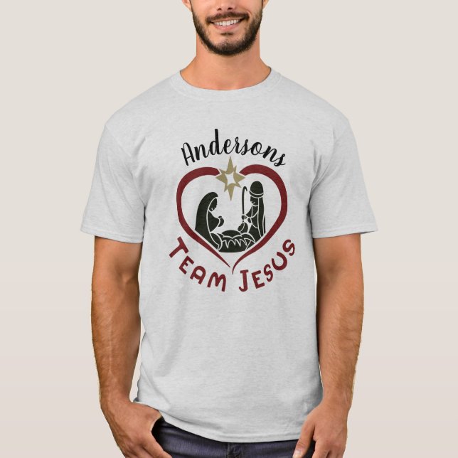 Camiseta Equipo Jesús de escena de la escena de Navidades f (Anverso)
