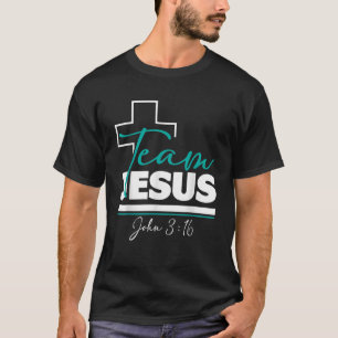 Camiseta Equipo Jesús Juan 3 16 Biblia Religiosa Cristiana 