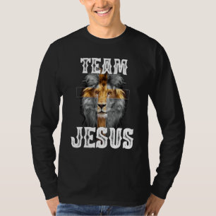 Camiseta Equipo Jesús León Judá Jesús Cruz Fe Cristiana