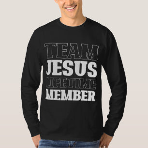Camiseta Equipo Jesús miembro de la vida Divertida Religión