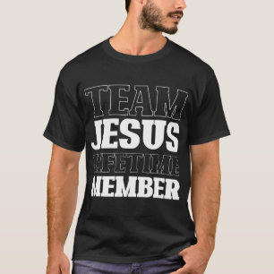 Camiseta Equipo Jesús miembro de la vida Divertida Religión