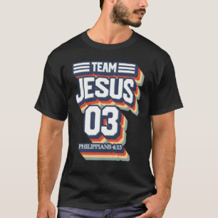 Camiseta Equipo Jesús No 03 Miembro Guerrero Hombres Cristi