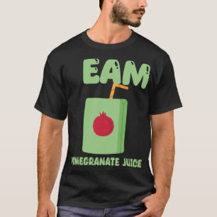 Camiseta Equipo Jugo de granada Diseño de Comida Tropical