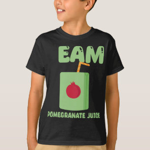Camiseta Equipo Jugo de granada Diseño de Comida Tropical