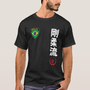 Camiseta Equipo Karate Goju Ryu Bandera de Brasil Kanji Jap