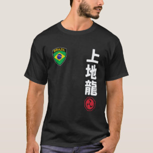 Camiseta Equipo Karate Uechi Ryu Bandera de Brasil Artes Ma