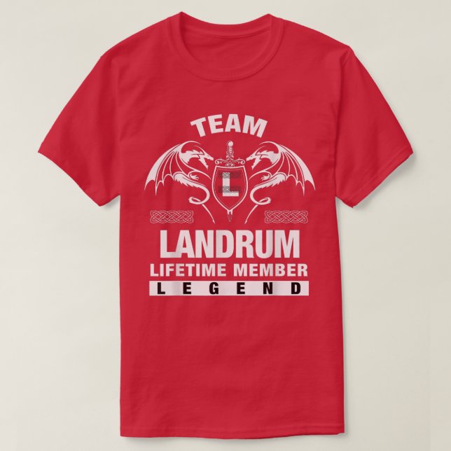 Camiseta Equipo LANDRUM Lifetime Member Gifts T-Shirt (Diseño del anverso)
