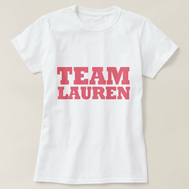 Camiseta Equipo Lauren (Diseño del anverso)