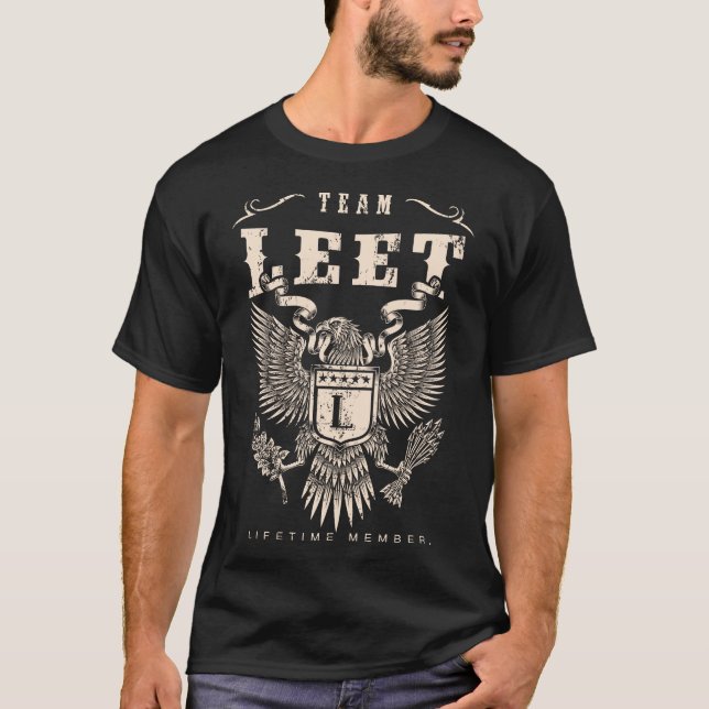 Camiseta EQUIPO LEET Lifetime Member. (Anverso)