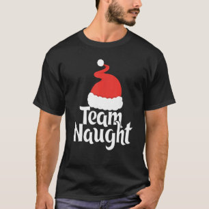 Camiseta Equipo lindo Familia traviesa Santa Hat coincidien
