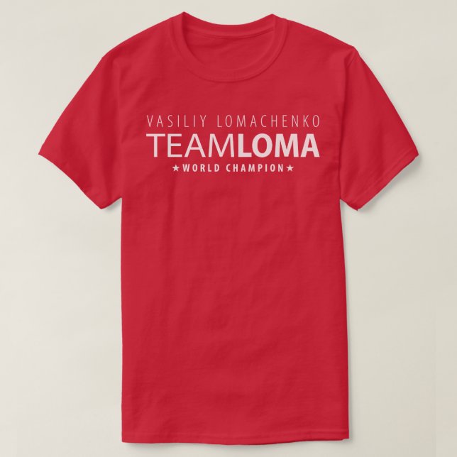 Camiseta Equipo Loma Vasiliy Lomachenko (Diseño del anverso)
