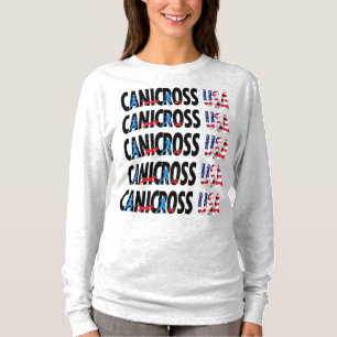 Camiseta Equipo Longsleeve de Canicross los E.E.U.U. de las
