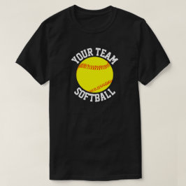 Camiseta Equipo masculino de softbol, jugador y número de J