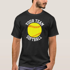 Camiseta Equipo masculino de softbol, jugador y número de J