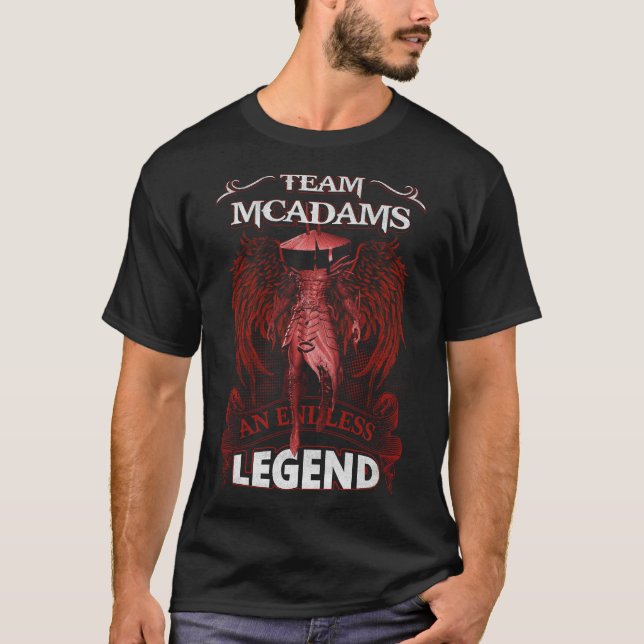 Camiseta Equipo MCADAMS - Una eterna LEYENDA (Anverso)